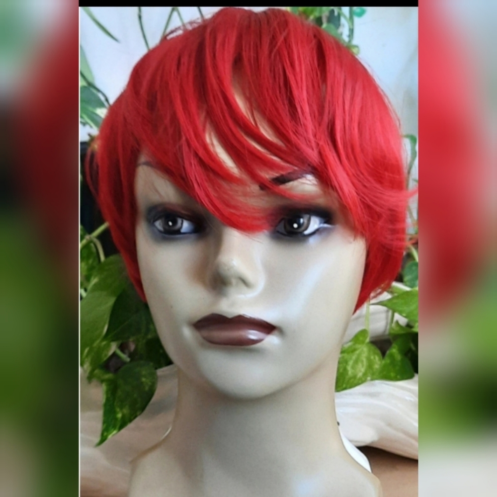 Vibrant Red Women's Wig